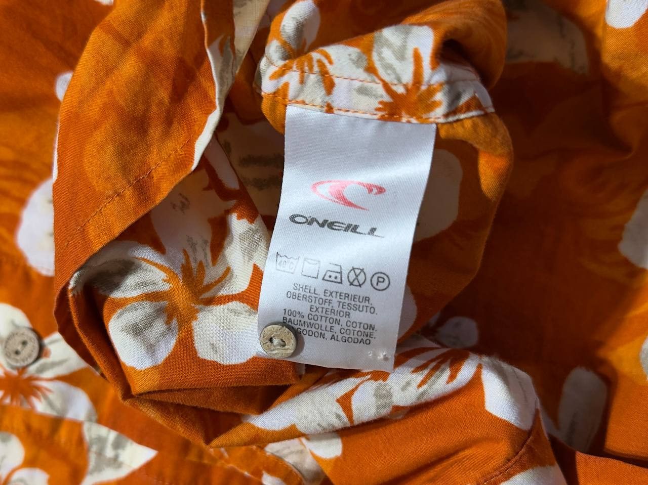 O'Neill Vintage Oneill hawaiian shirt in orange Size L Size US L / EU 52-54 / 3 - 6 Thumbnail