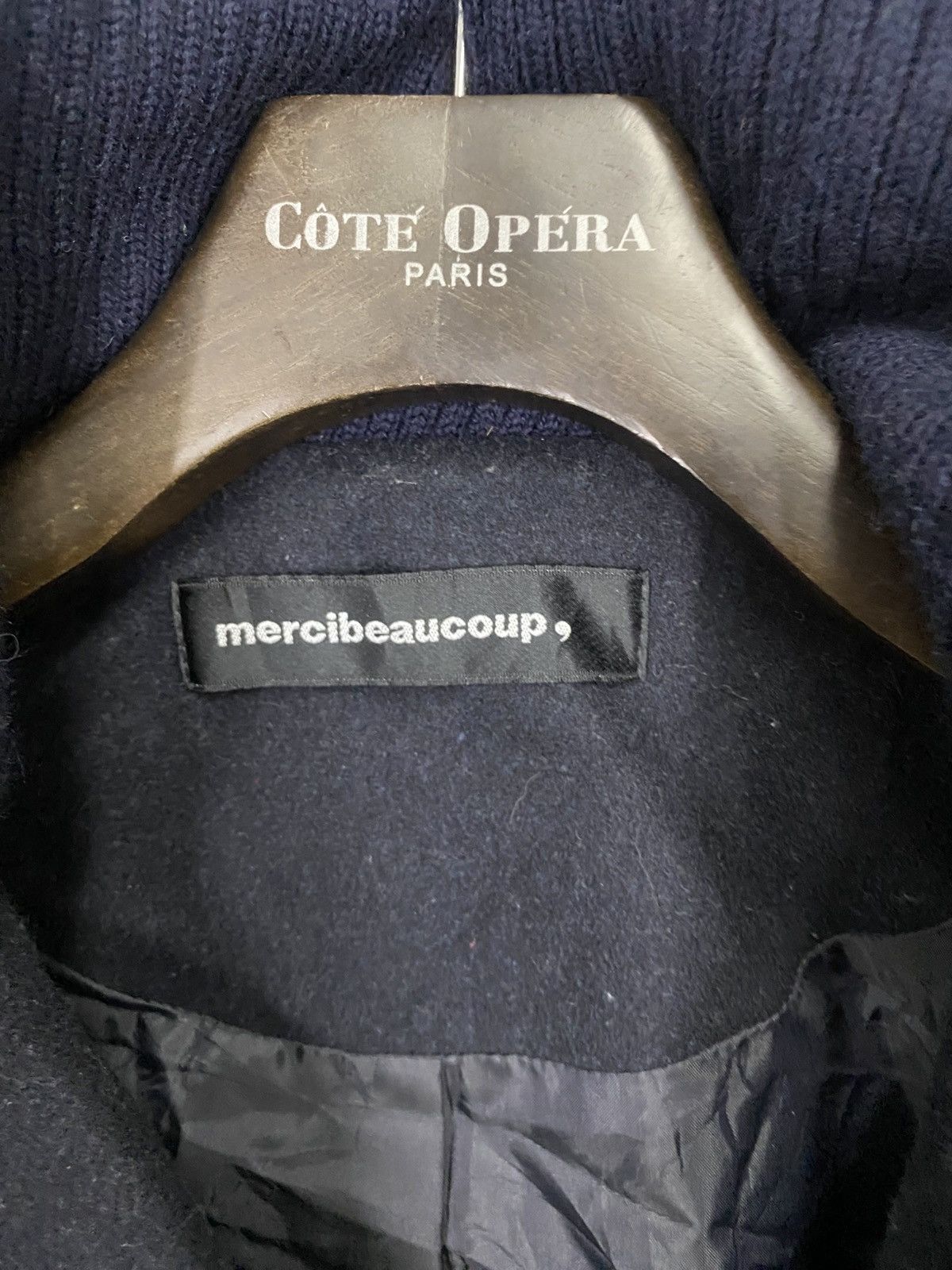 Issey Miyake × Japanese Brand × mercibeaucoup Vintage mercebuecoup issey miyake wool jacket peacoat Size US M / EU 48-50 / 2 - 8 Thumbnail