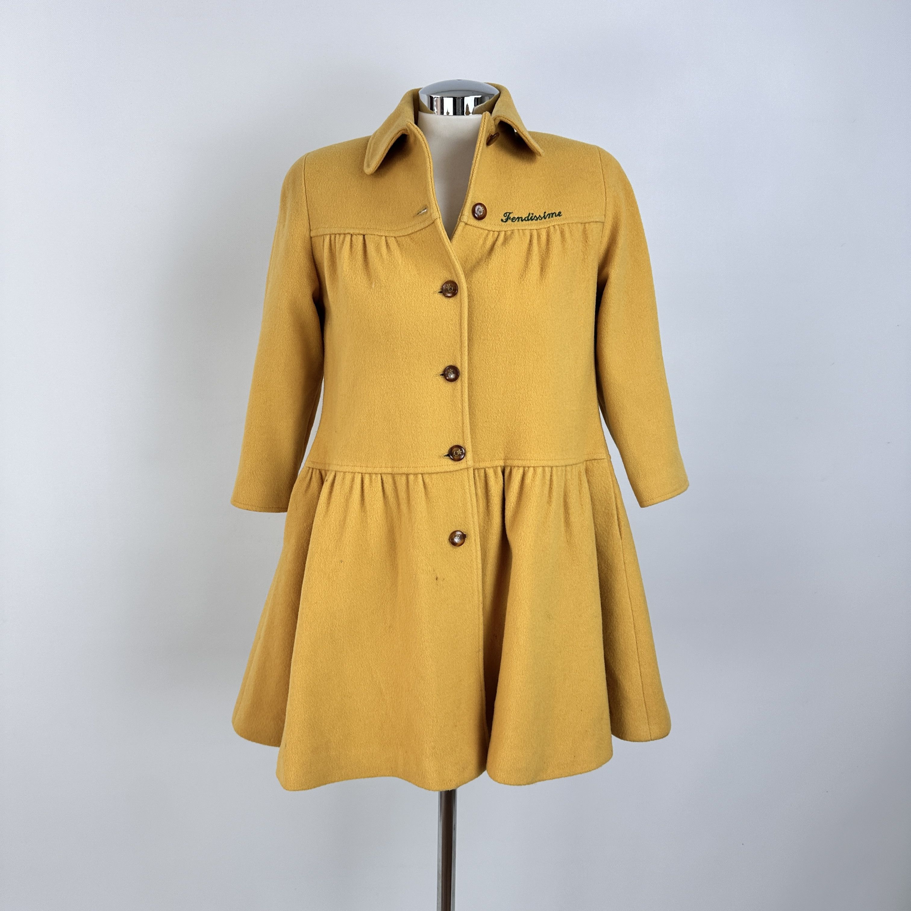 Cappottino FENDISSIME Lana Giallo – 40 IT