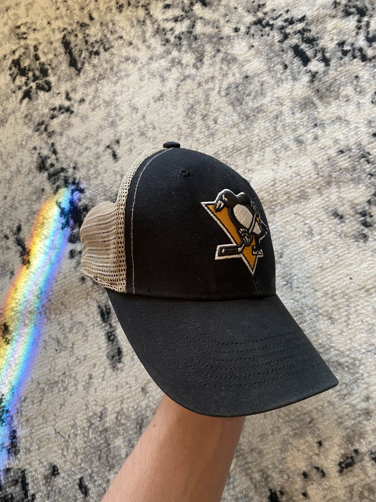 47 Brand × NHL Pitsburg Penguins Cap Vintage 47 Streetwear Nhl Hockey Y2k Size ONE SIZE - 3 Thumbnail