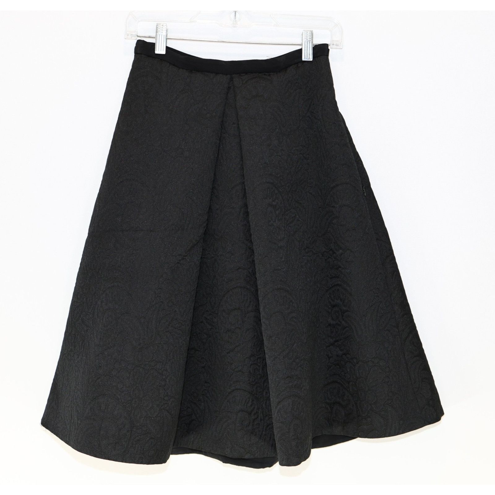 Tibi TIBI Lia Brocade Jacquard Midi Lined Full Skirt Size 2 $550 Size 25" / US 0 / IT 36 - 1 Thumbnail
