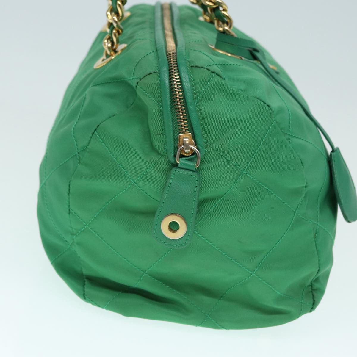 Prada PRADA Hand Bag Nylon Green Gold Size ONE SIZE - 5 Thumbnail