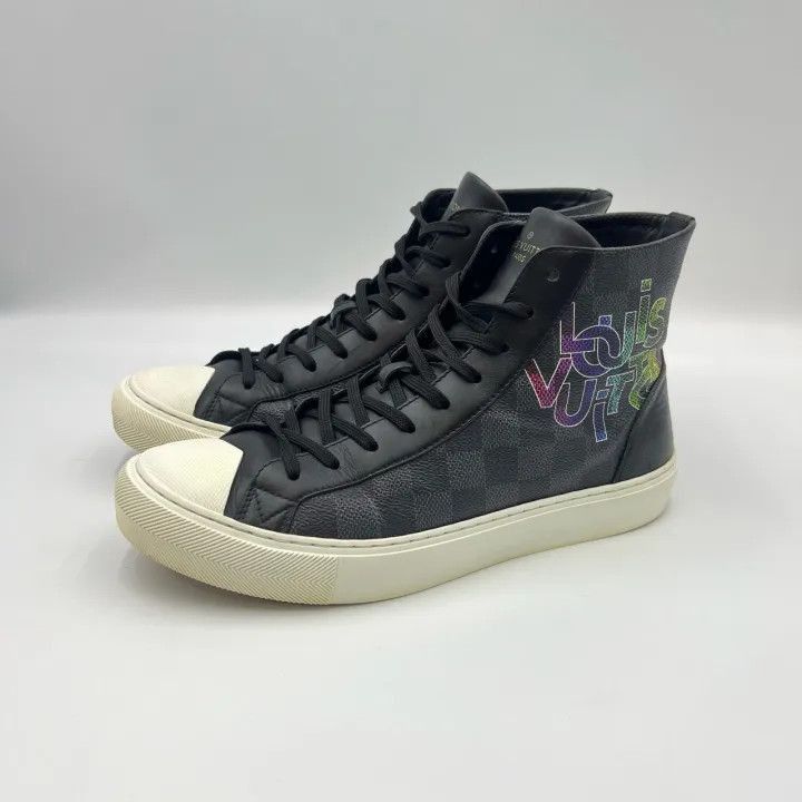Louis Vuitton Louis Vuitton Tattoo Damier Graphite Sneakers -2508 Size US 8.5 / EU 41-42 - 1 Thumbnail