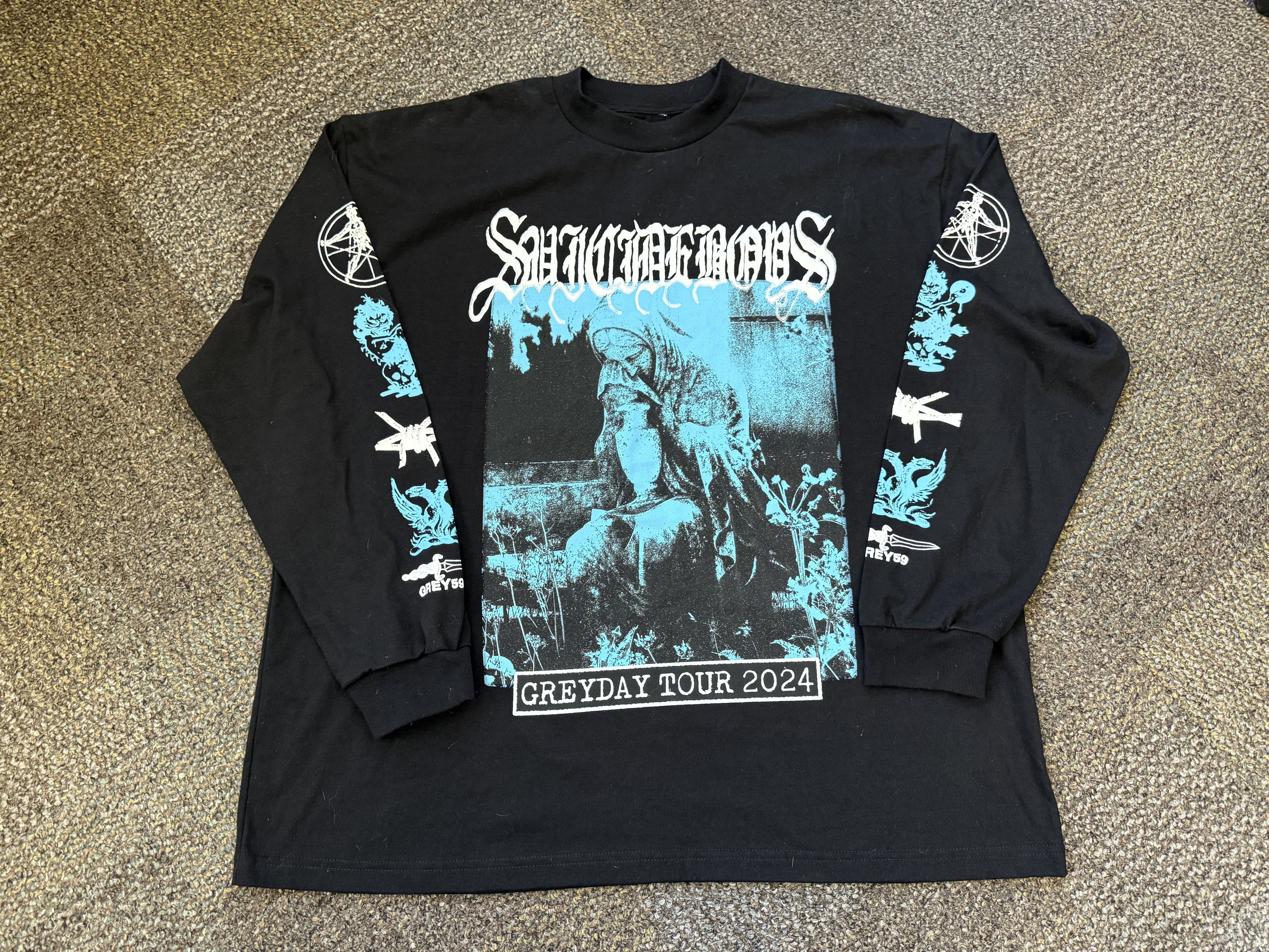 G59 Records $uicideBoy$ G59 GreyDay 2024 black blue long sleeve Size US XXL / EU 58 / 5 - 2 Thumbnail