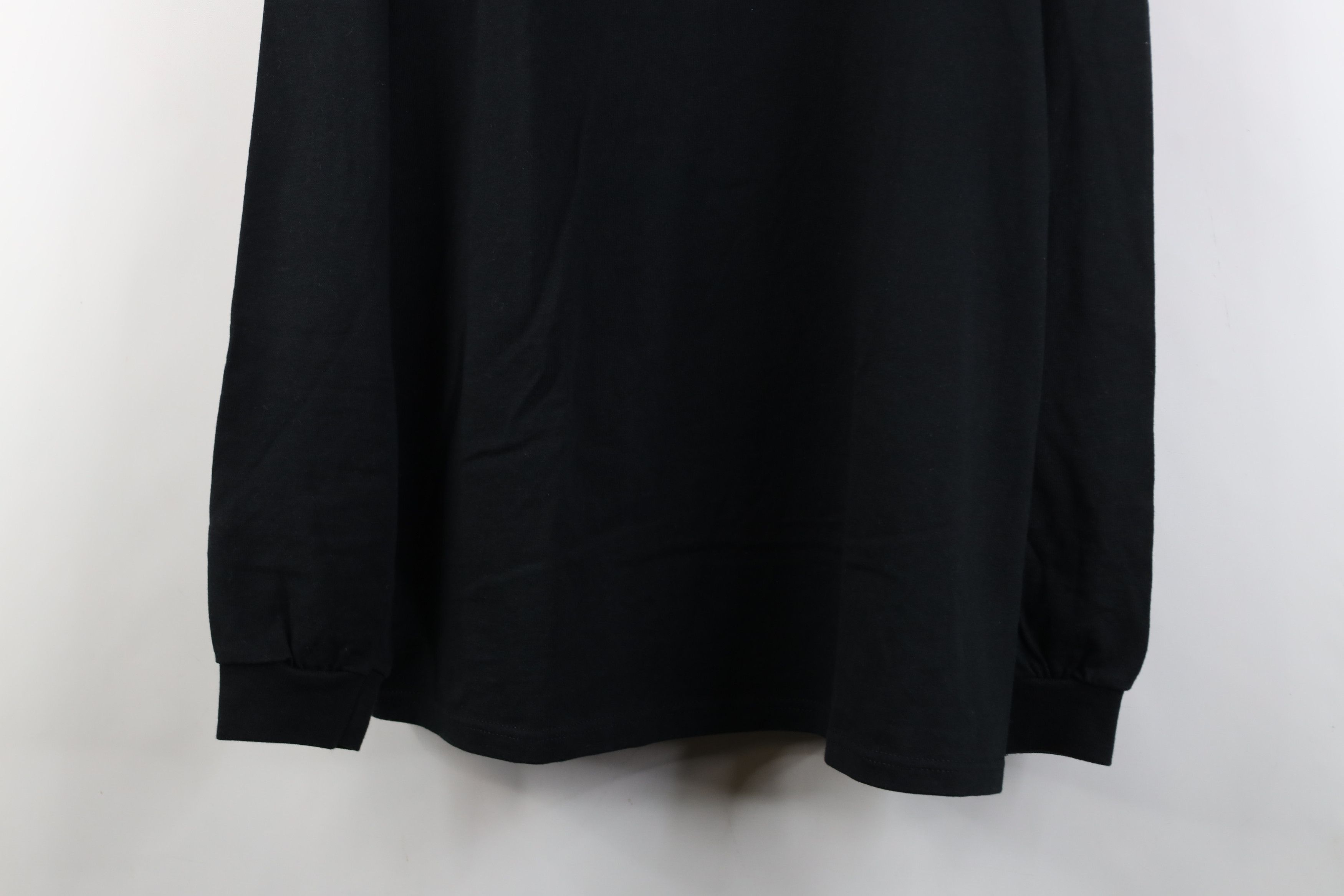 Vintage Vintage 90s Streetwear Cotton Mock Neck T-Shirt Black USA Size US L / EU 52-54 / 3 - 3 Thumbnail