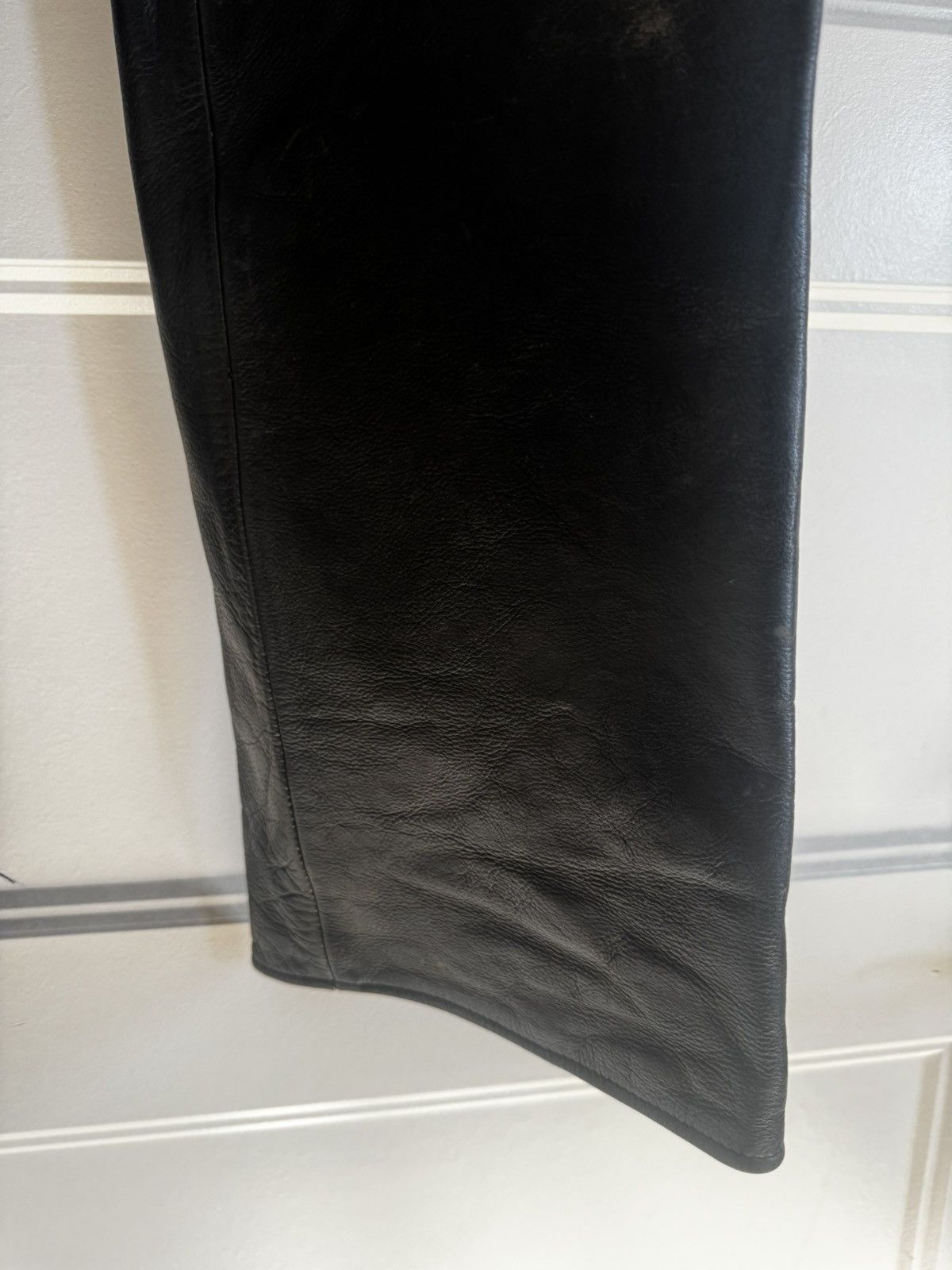 Chrome Hearts Chrome hearts Fleur knee leather pants vintage Size US 34 / EU 50 - 12 Thumbnail