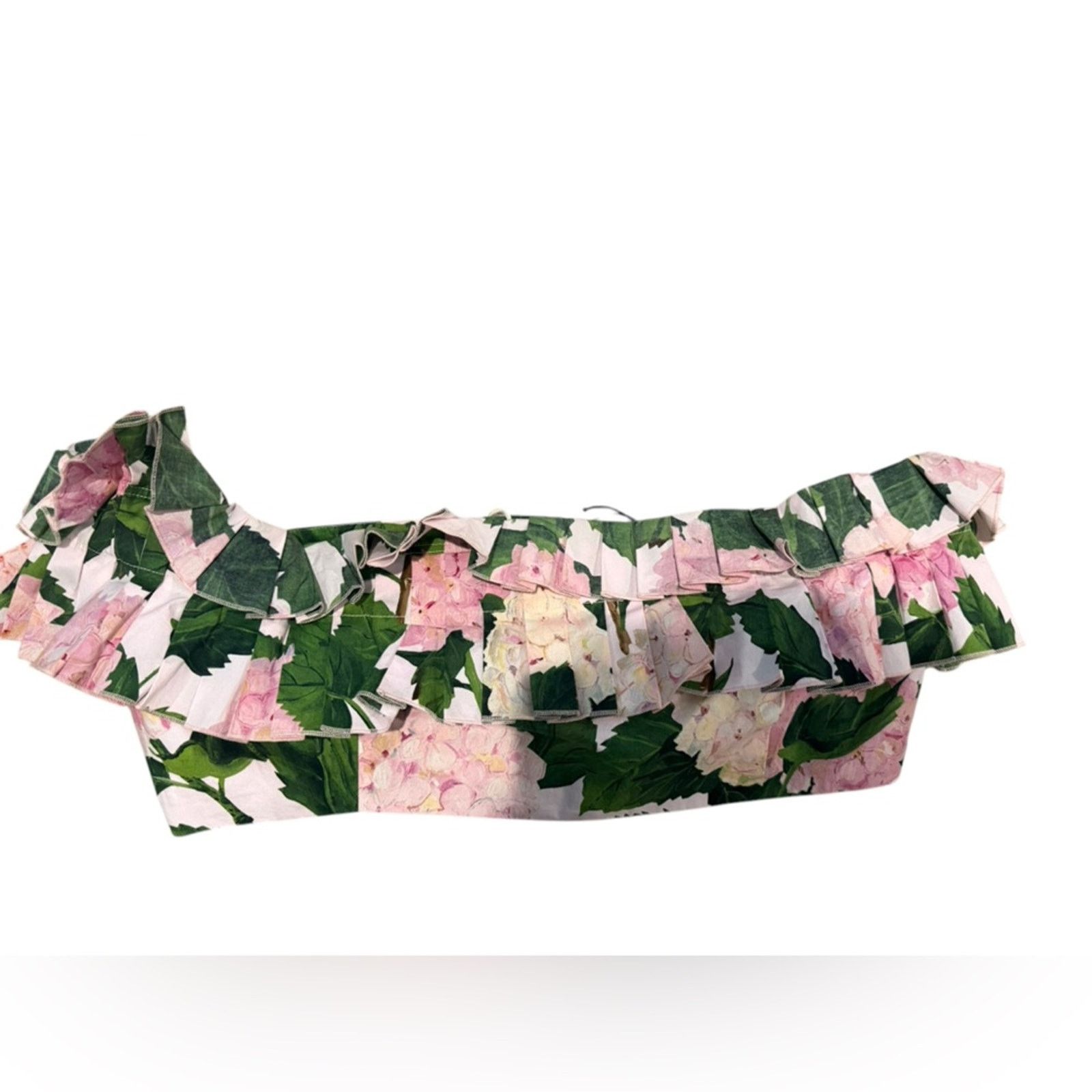 Oscar De La Renta Oscar de la Renta Off-Shoulder Floral Ruffle Detail Top 14 Size XL / US 12-14 / IT 48-50 - 2 Thumbnail