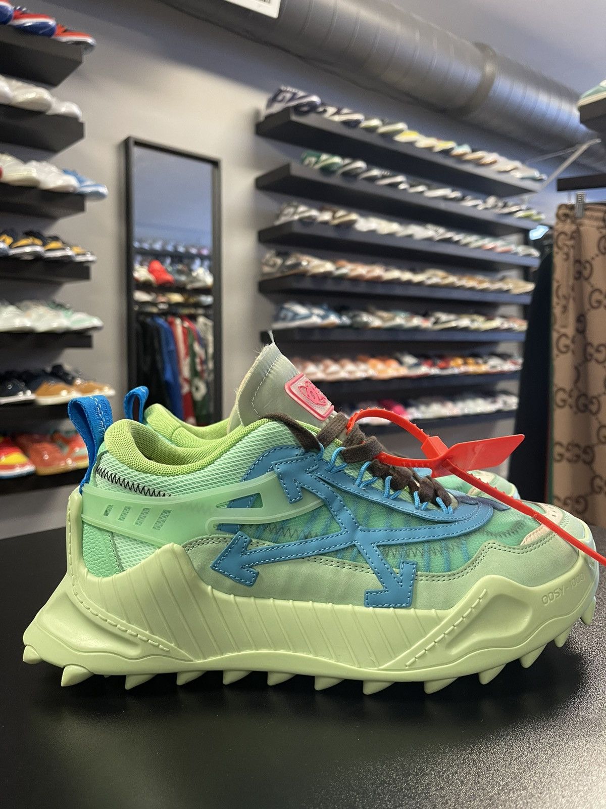 Off-White Size 9/42EU - Off White Odsy 1000 Sneakers Virgil Green Size US 9 / EU 42 - 3 Thumbnail