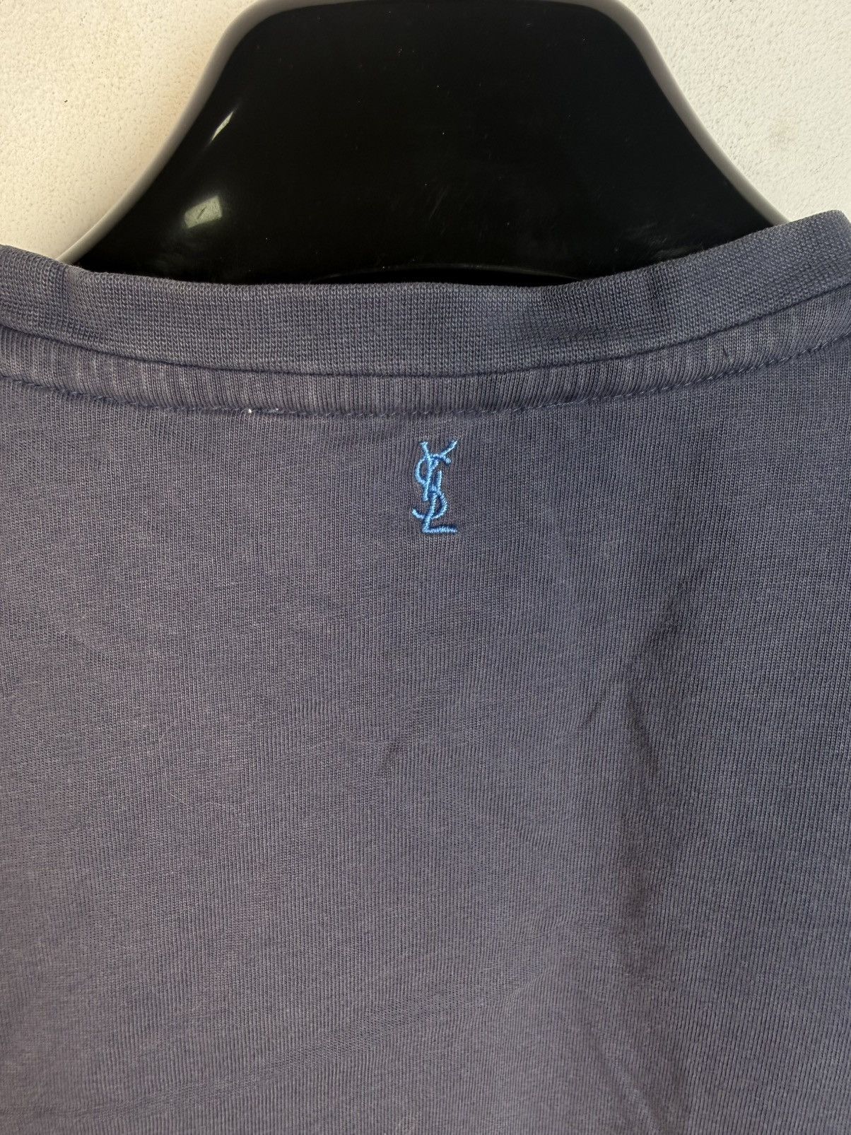 Yves Saint Laurent Blue YSL T-shirt Big Logo Vintage Yves Saint Laurent Shirt Size US S / EU 44-46 / 1 - 7 Thumbnail