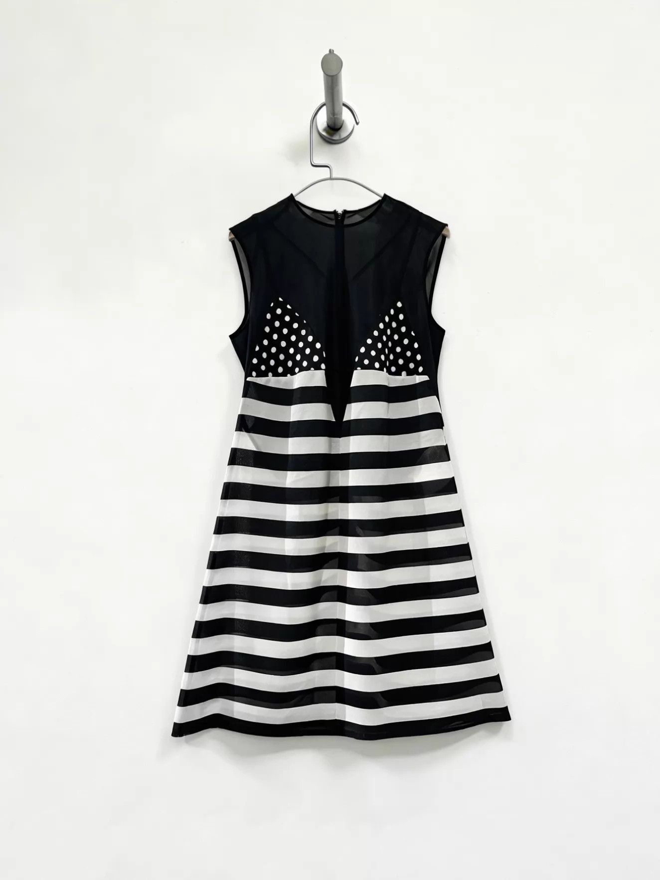 Junya Watanabe JUNYA WATANABE 04SS Striped Tulle DressesS Size S / US 4 / IT 40 - 1 Thumbnail