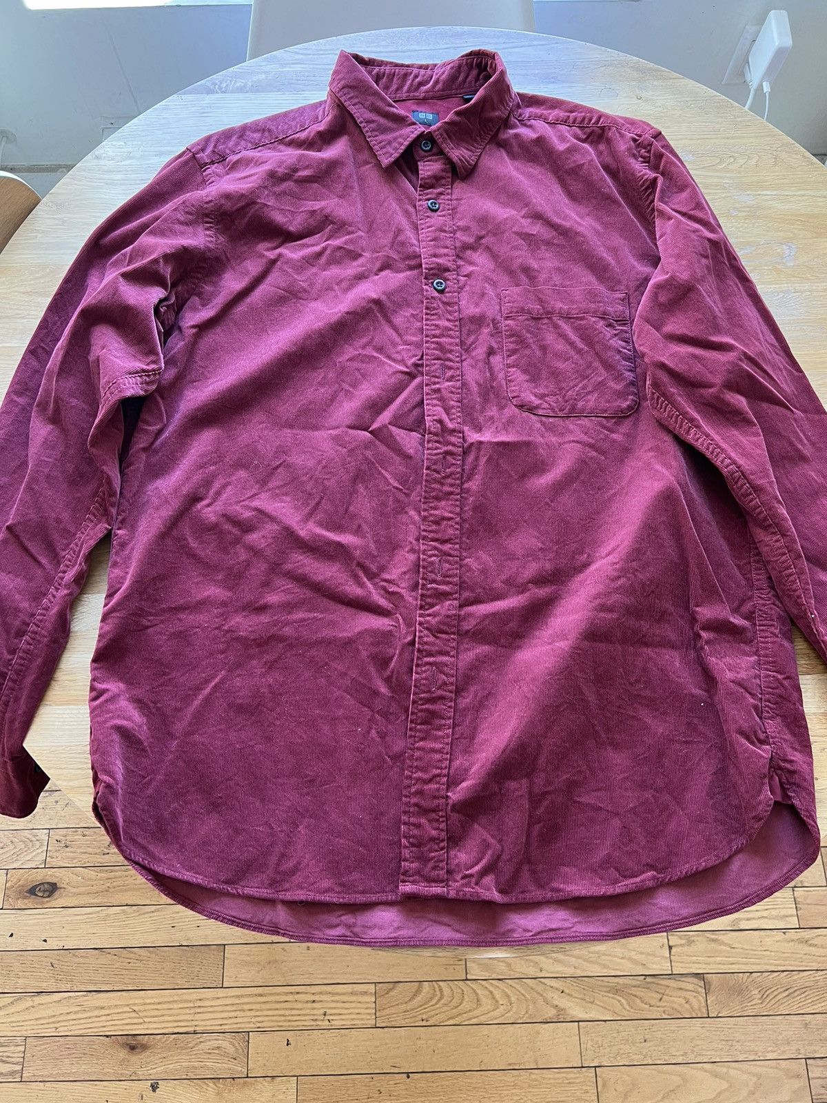 Uniqlo Uniqlo Red Corduroy Oxford Size US L / EU 52-54 / 3 - 1 Thumbnail