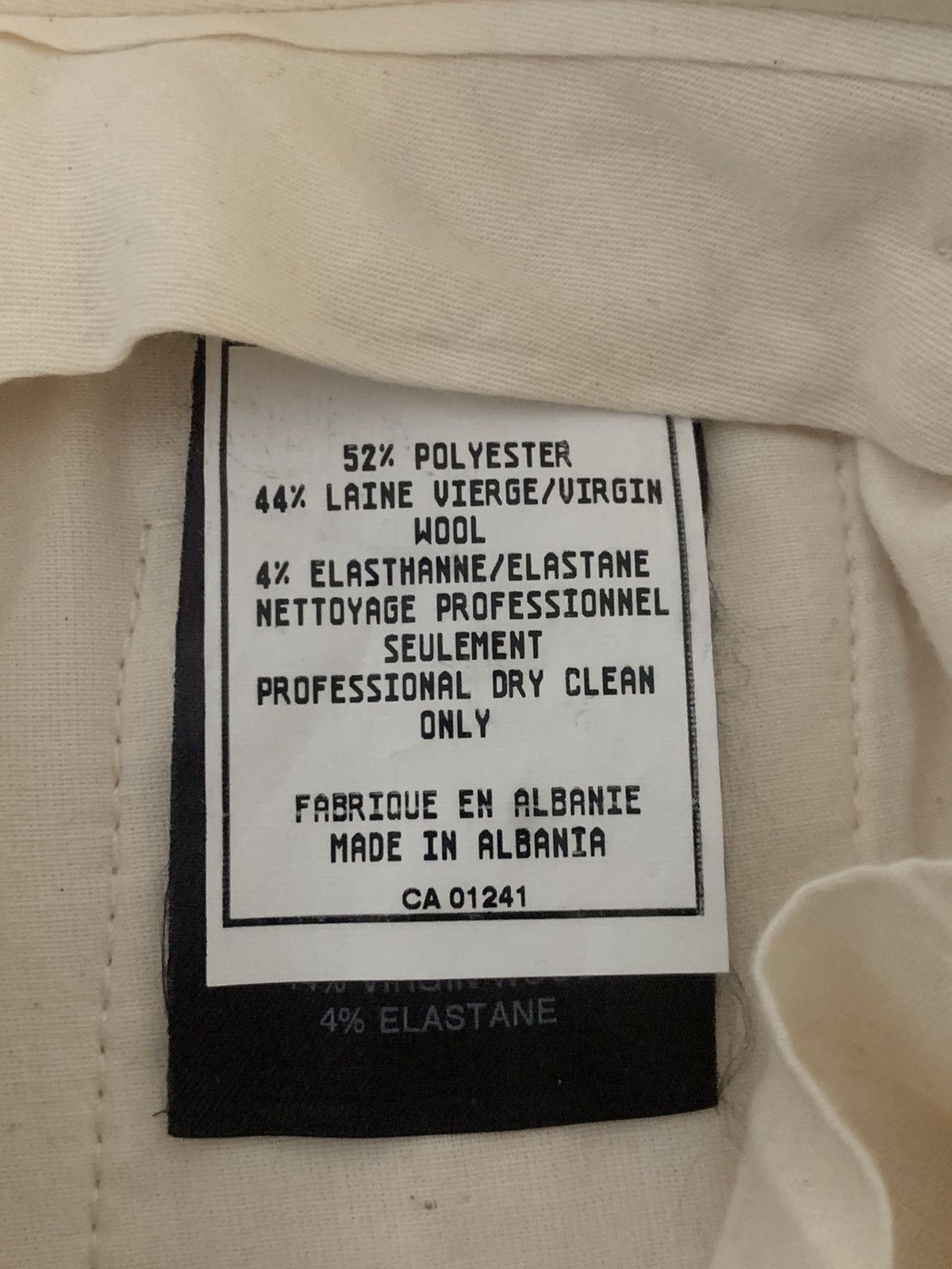 Represent Clo. Ivory Colored Minimalist Pants Size US 32 / EU 48 - 8 Thumbnail