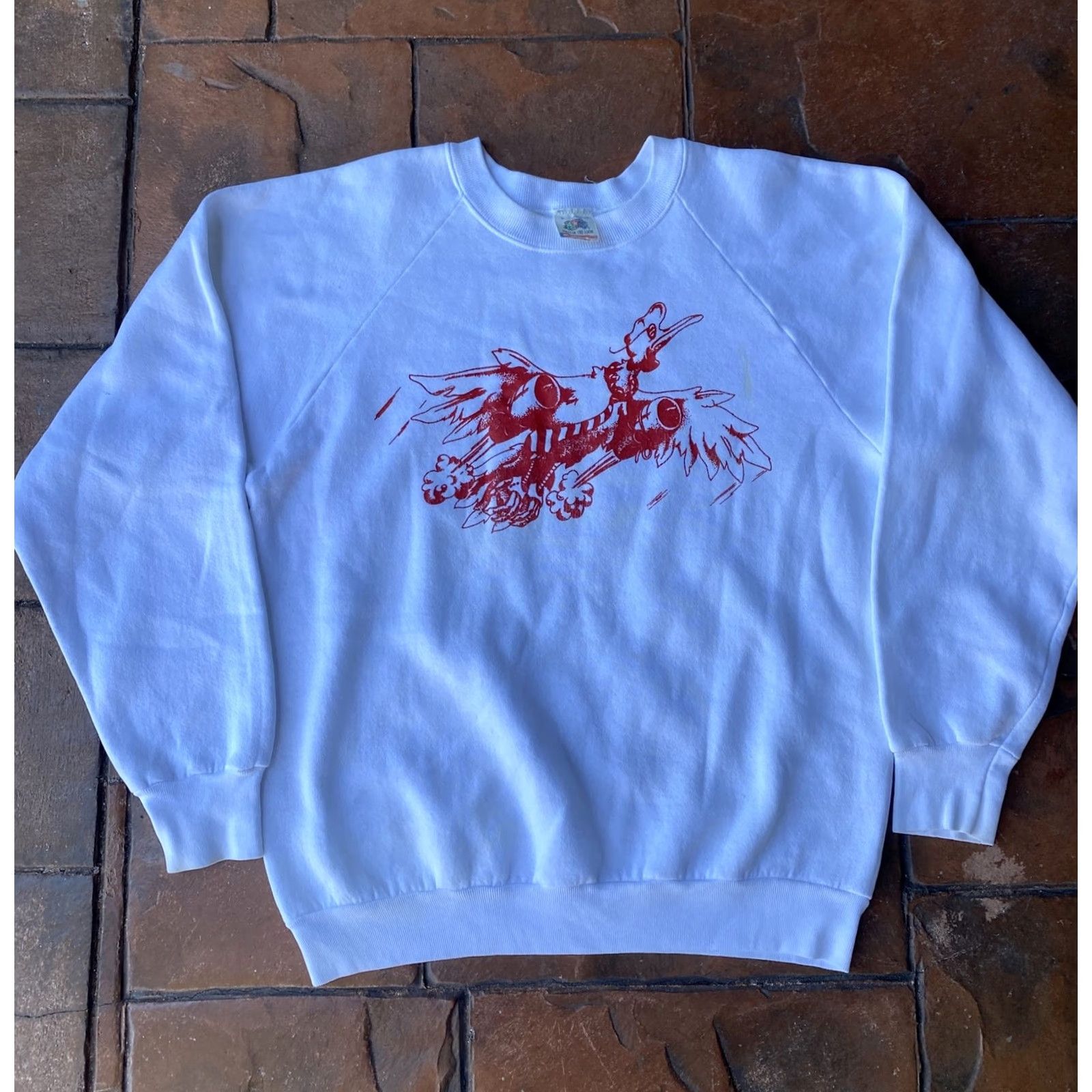 Fruit Of The Loom VINTAGE Airways Hotel Sweatshirt Crewneck Large 50/50 USA Mens 90s Logo Pullover Size US L / EU 52-54 / 3 - 2 Thumbnail