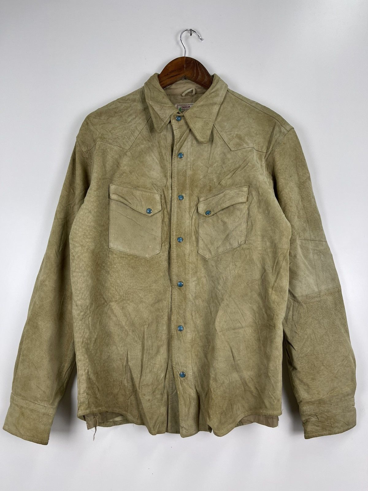 Leather Vintage Leather Western Jacket Size US L / EU 52-54 / 3 - 3 Thumbnail