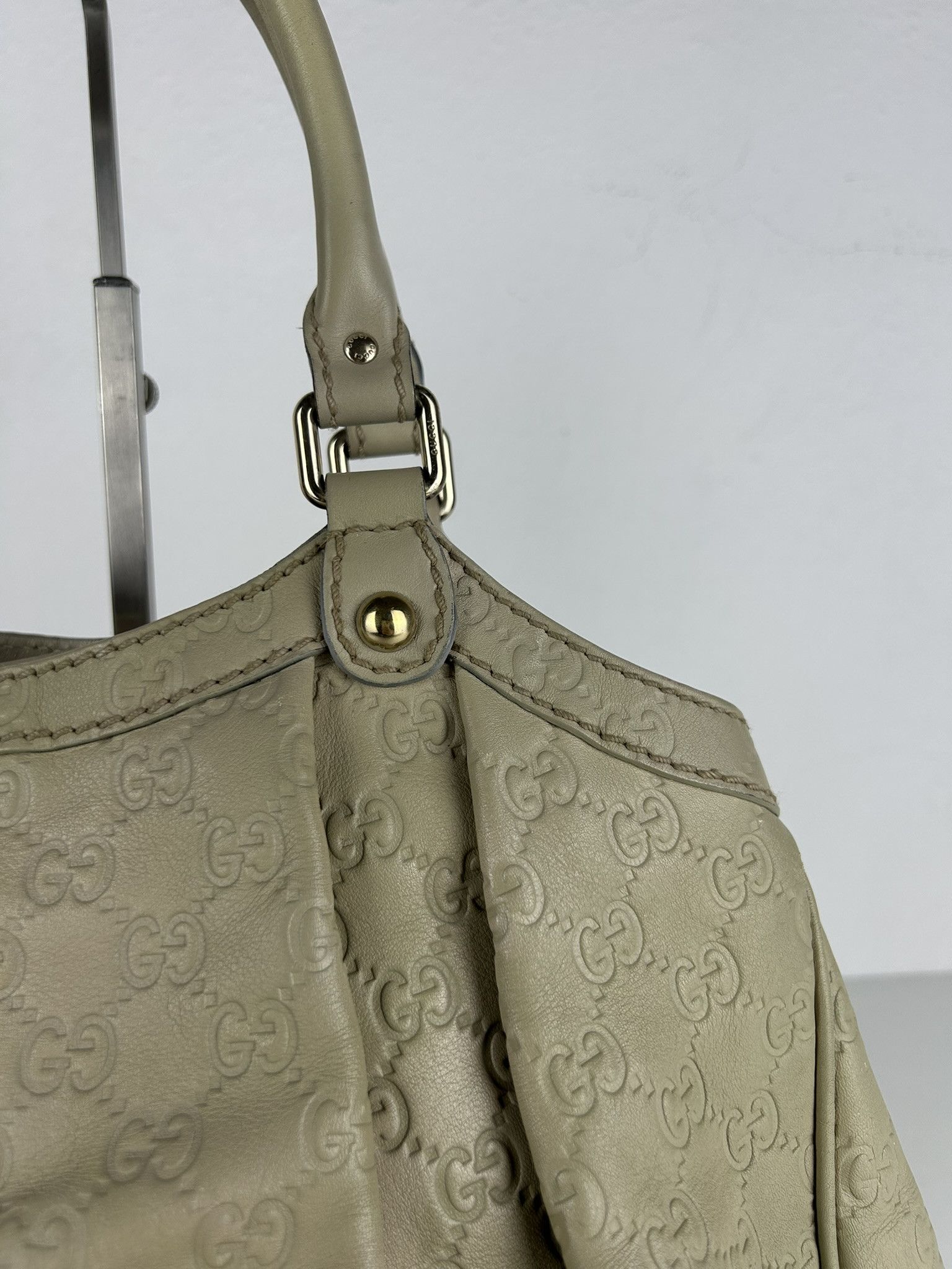 Gucci Gucci guccissima sukey medium size leather handbag Size ONE SIZE - 9 Thumbnail