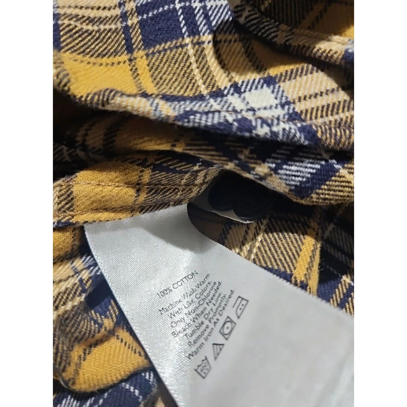 Eddie Bauer Eddie Bauer Shirt Mens LT Yellow Plaid Button Up 90s Brushed Cotton Casual Formal Vintage No Size US L / EU 52-54 / 3 - 7 Thumbnail