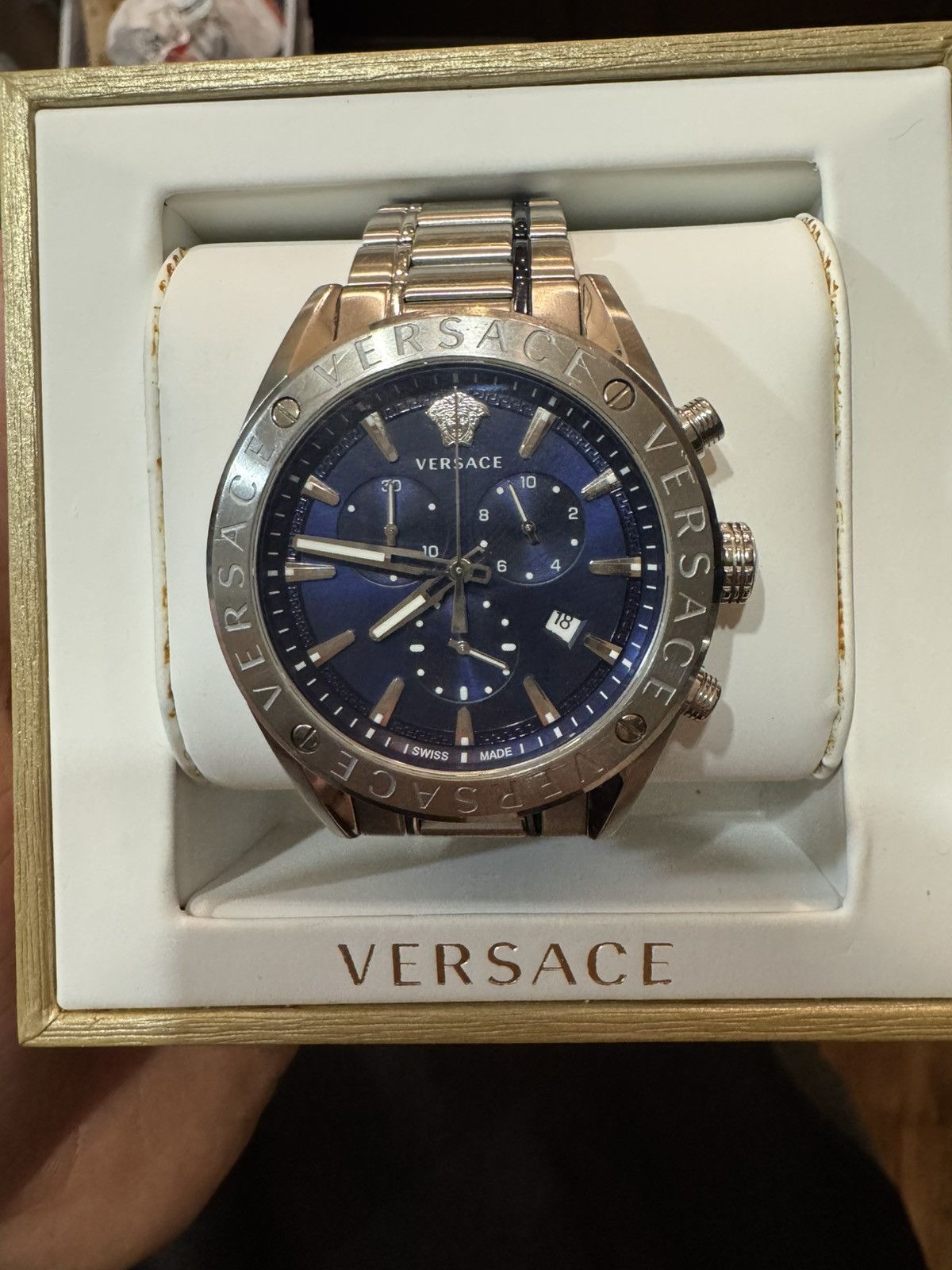Versace Versace V-Chrono Watch Size 44 - 1 Thumbnail