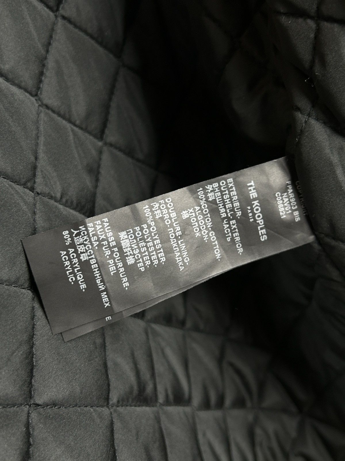The Kooples The Kooples Leather Parts Womens Parka Jacket In Blue Size M / US 6-8 / IT 42-44 - 11 Thumbnail