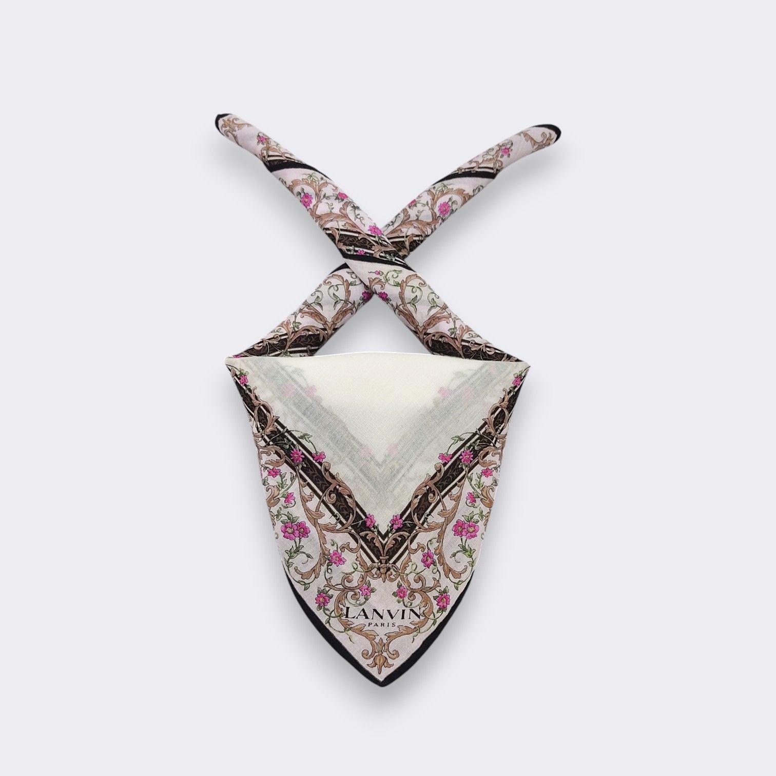 Lanvin Vintage Lanvin Handkerchief Neckerchief Bandana H236M Size ONE SIZE - 2 Thumbnail