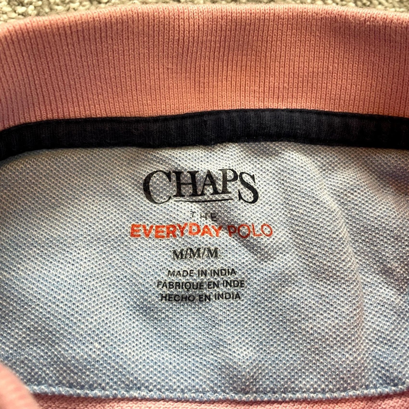 Chaps VINTAGE Chaps Polo Shirt Mens M Pink Logo Preppy Collared Golf Rugby Short Sleeve Knit Cotton 100% Classic Regular Size US M / EU 48-50 / 2 - 3 Thumbnail