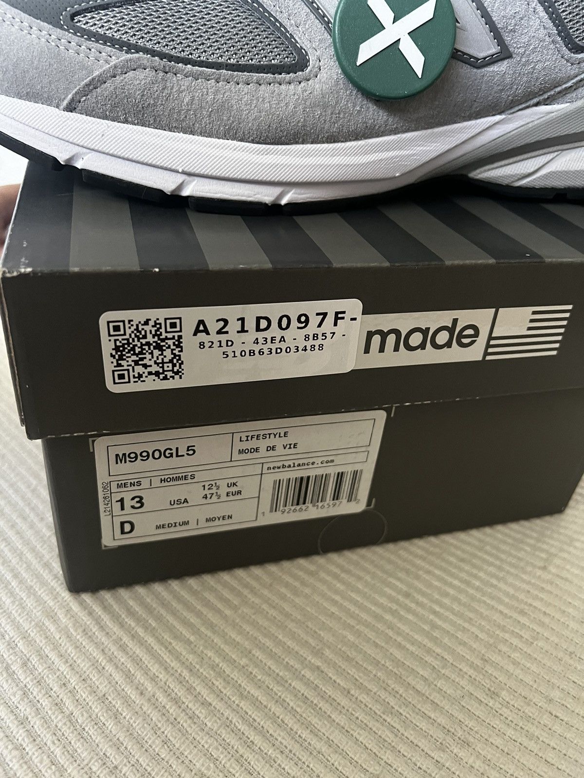 New Balance New balance 990 v5 Size US 13 / EU 46 - 7 Thumbnail