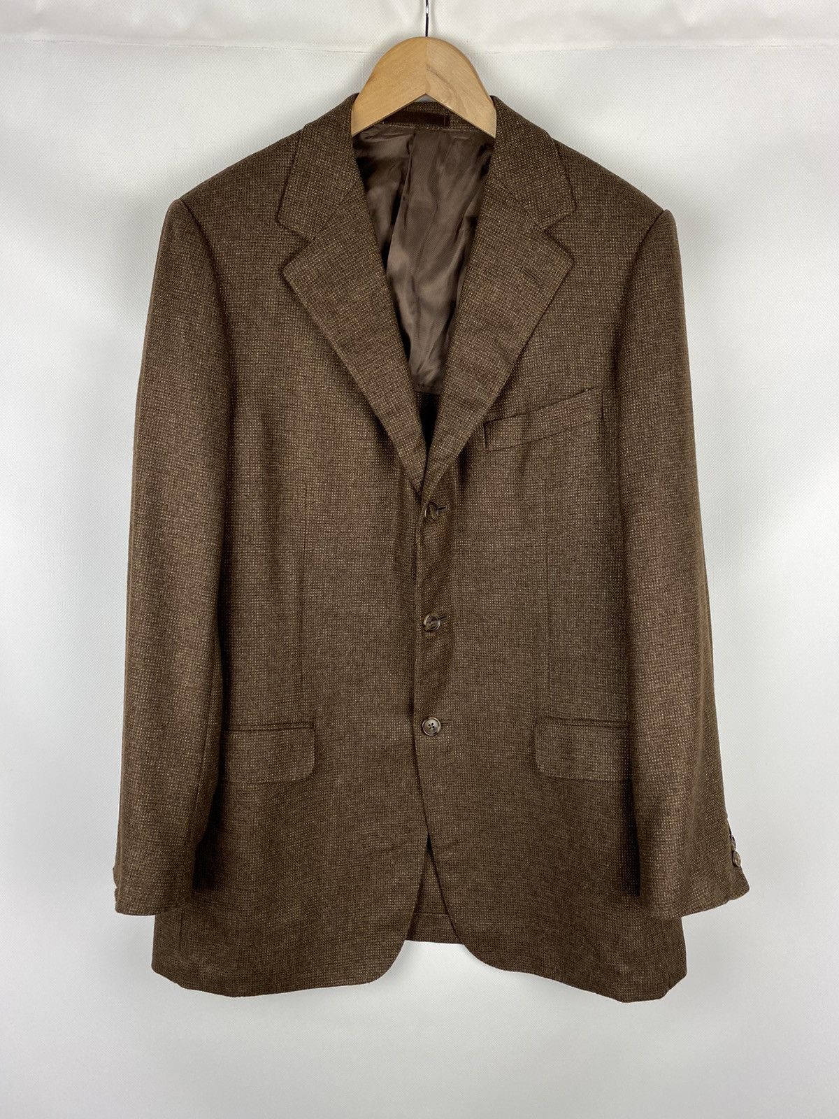 Ermenegildo Zegna Ermenegildo Zegna men’s wool / camel / silk blazer jacket Size 42R - 1 Thumbnail
