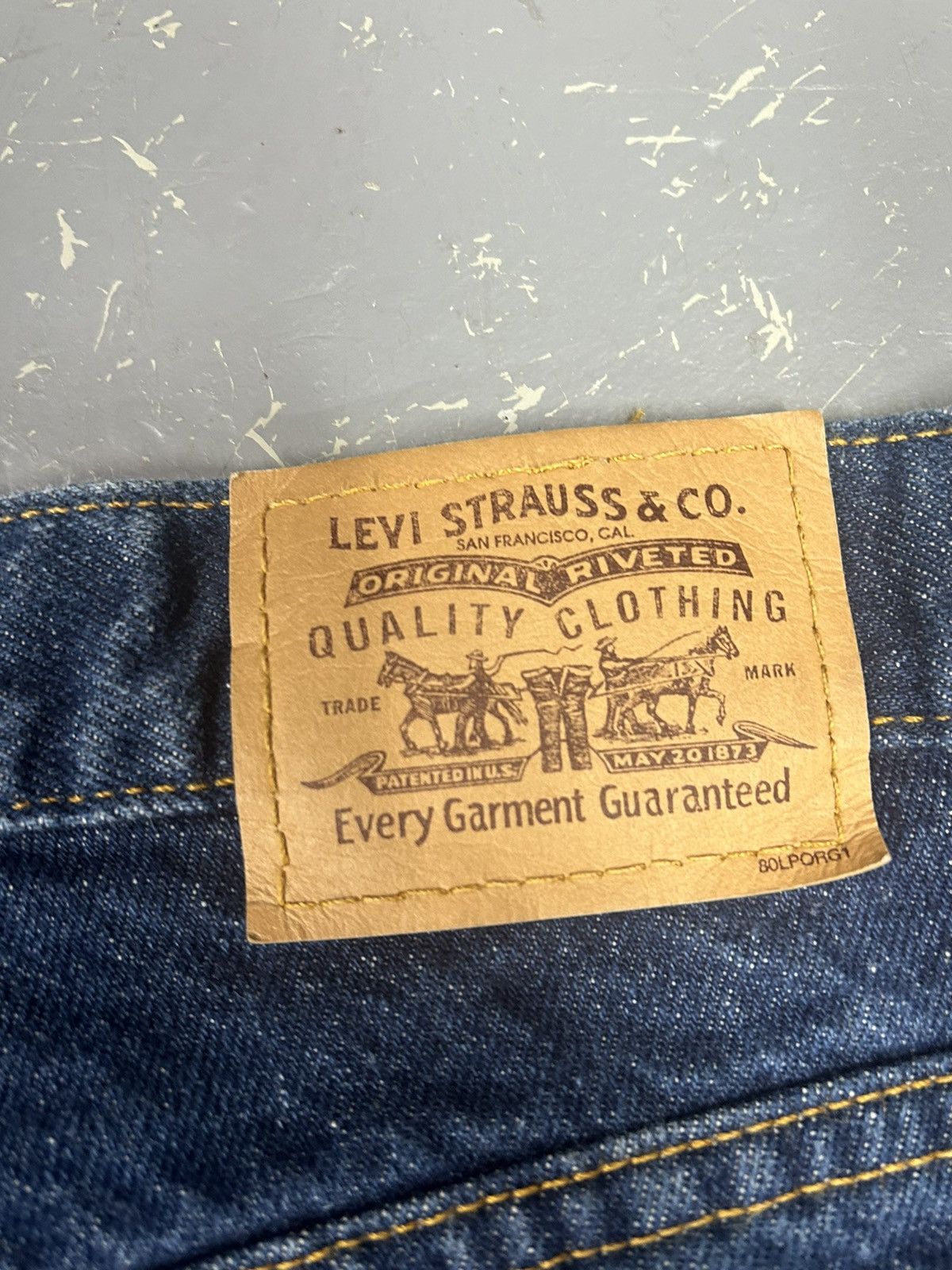 Levi's × Vintage Crazy Vintage 90s Essential Levi’s Orange Tab Baggy Jeans Size US 33 - 5 Thumbnail