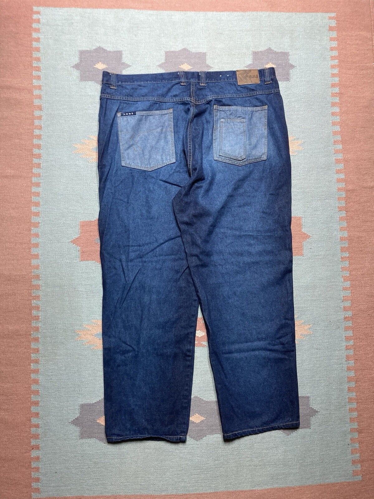 Karl Kani × Vintage VTG y2k super baggy jeans Karl Kani massive skater 44x33 Size US 44 / EU 60 - 1 Thumbnail