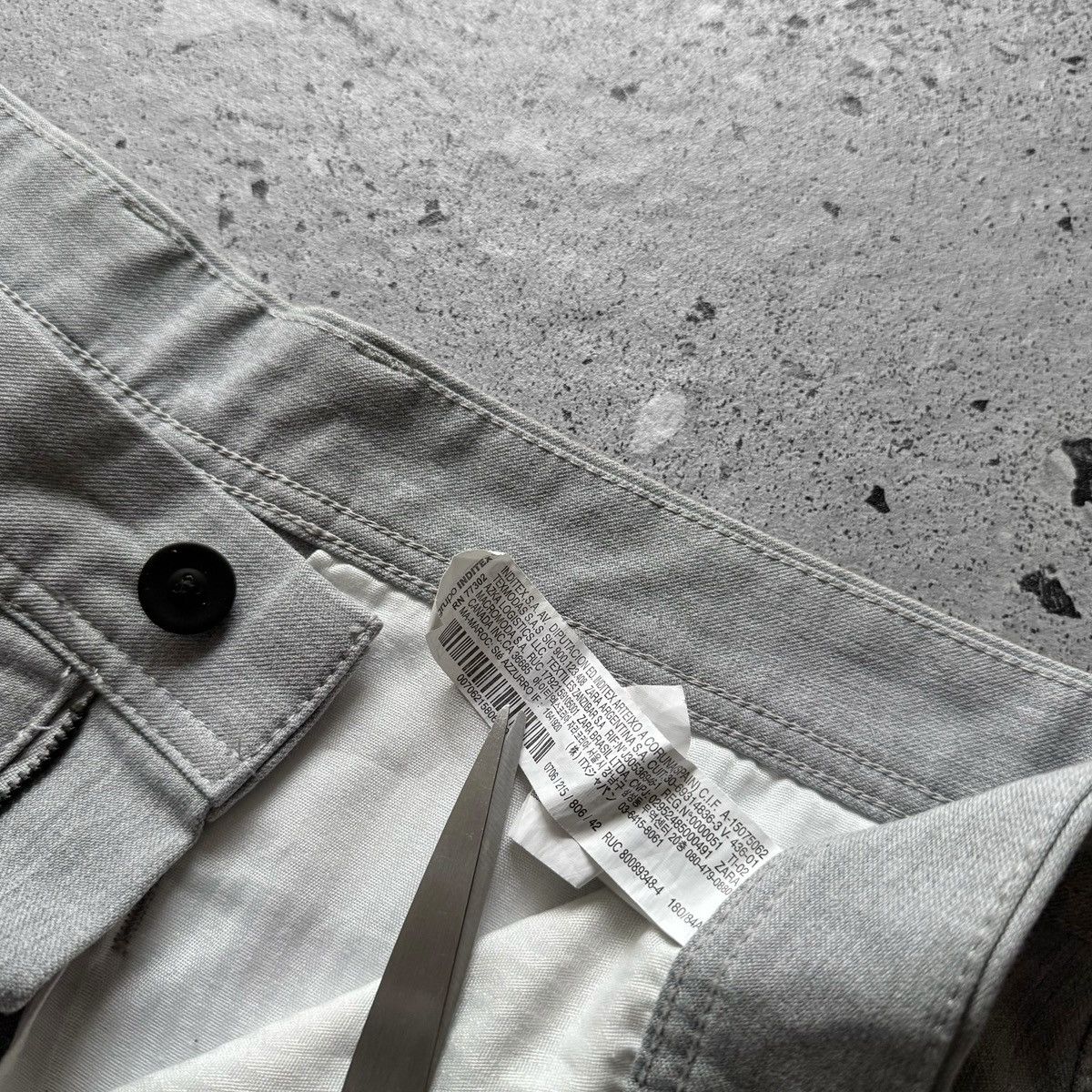 Zara Zara Man Grey Melange Dress Trousers Mens Smart Casual Pants Size US 32 / EU 48 - 7 Thumbnail