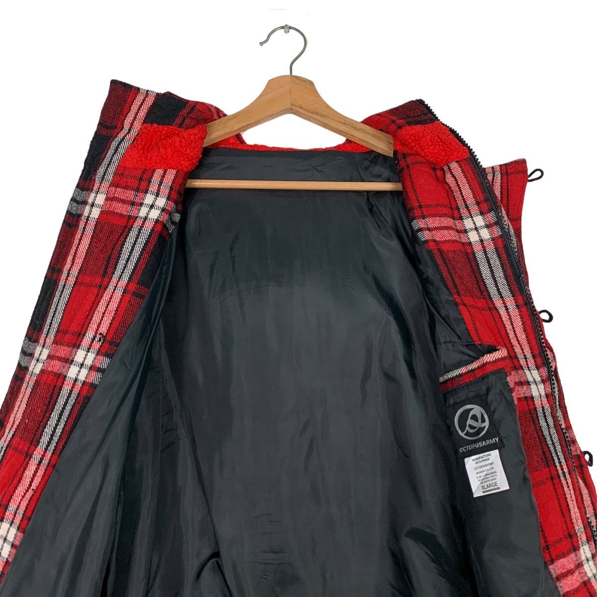 Japanese Brand OCTOPUS ARMY Tartan Button Zipper Hooded Jacket #0462-C21 Size US XL / EU 56 / 4 - 13 Thumbnail