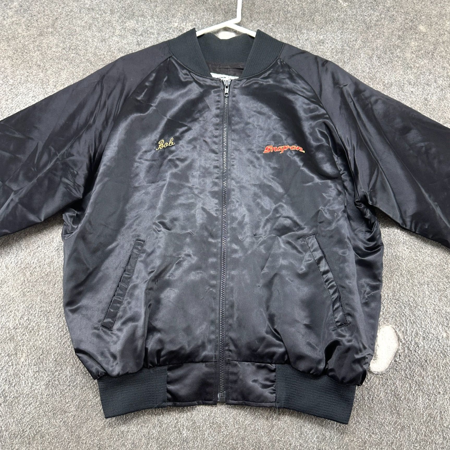Vintage VINTAGE Snap On Tools Jacket Mens L Black Satin Magnificent Seven Seattle 90s Size US L / EU 52-54 / 3 - 4 Thumbnail