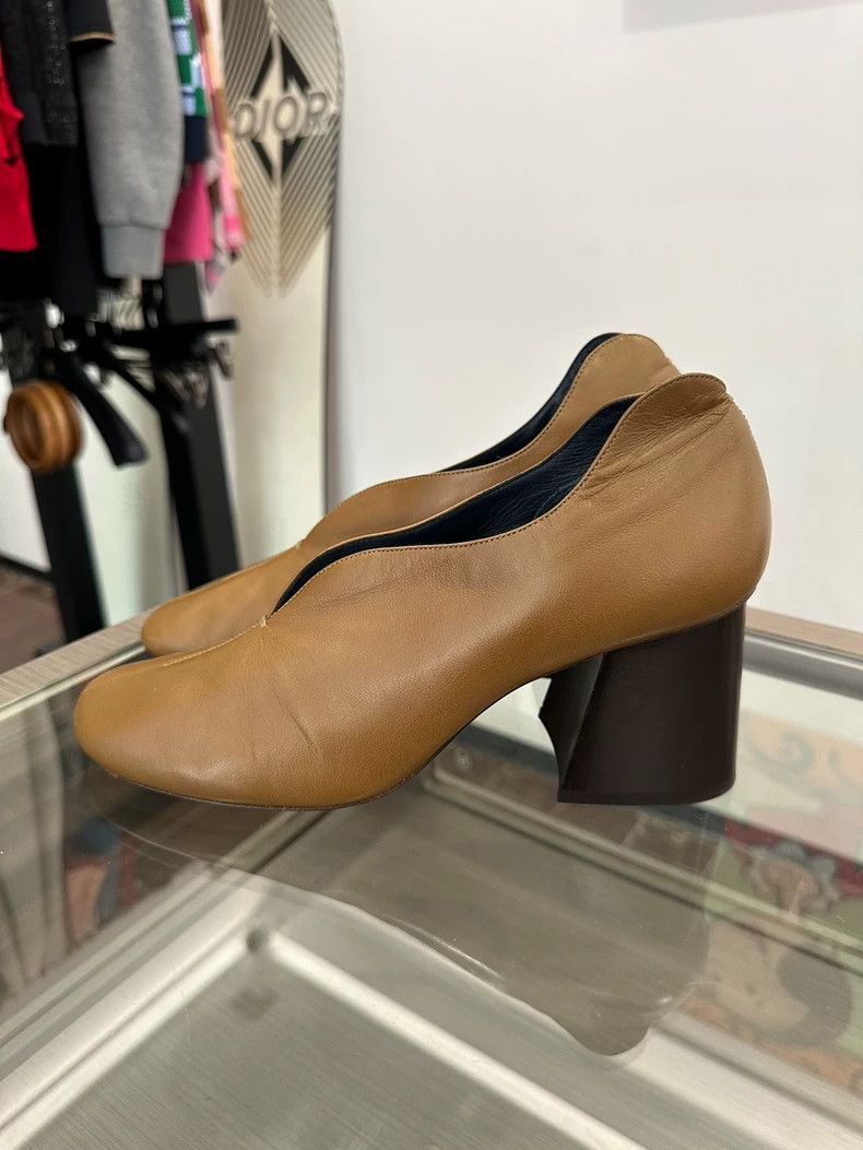Celine Brown High Heel Shoes 7.5cm Size US 9.5 / EU 42-43 - 3 Thumbnail
