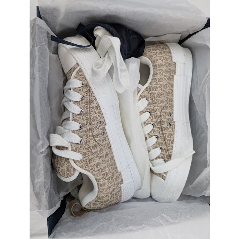 Dior o1rshd1 Skater Canvas Sneaker in Beige Size US 8 / EU 41 - 22 Thumbnail