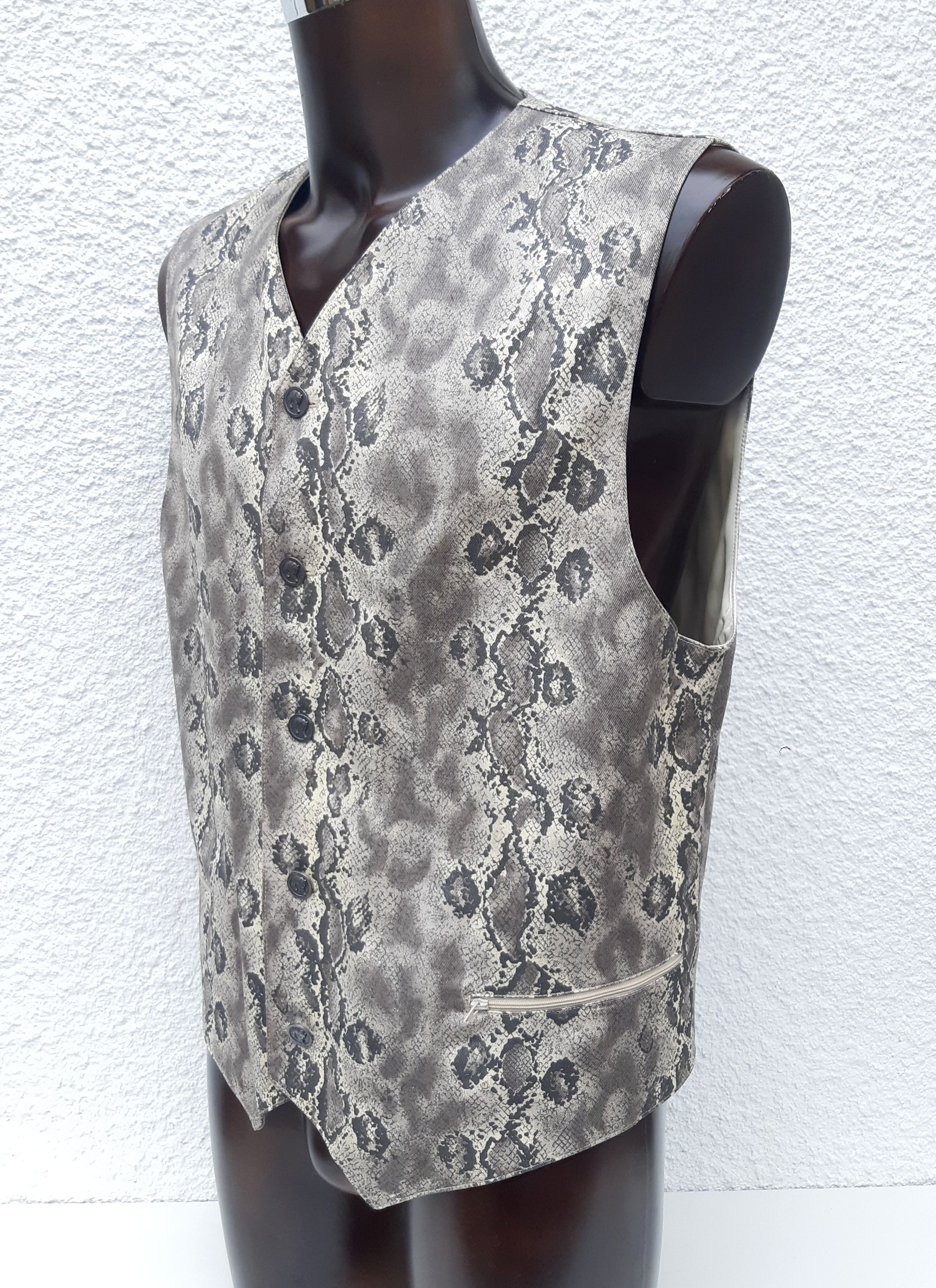 Versus Versace Vintage 90s GIANNI VERSACE VERSUS men's vest Size 42R - 2 Thumbnail