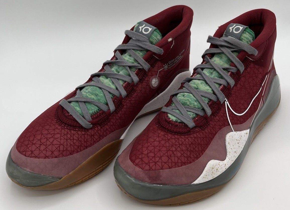 Nike KD 12 By You Customized Red Basketball Sz 8.5 Kevin Durant Size US 8.5 / EU 41-42 - 2 Thumbnail