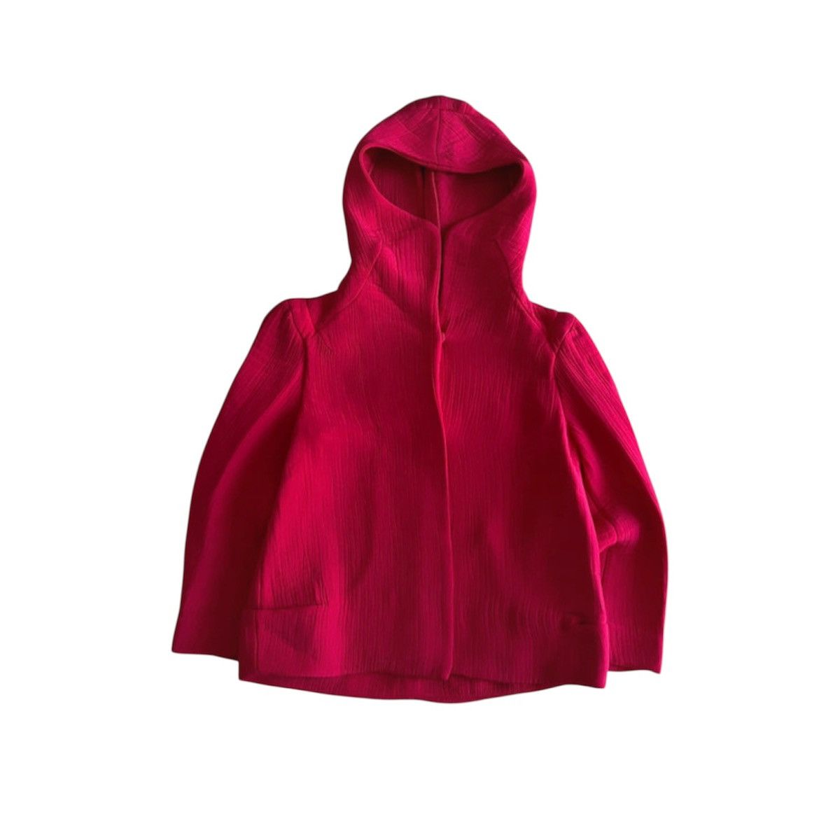 Marni Marni Pleated Silk Blend Hot Pink Hooded Jacket Size M / US 6-8 / IT 42-44 - 1 Thumbnail