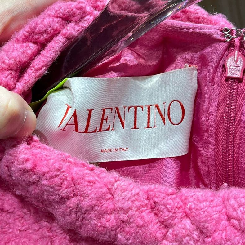 Valentino Valentino Rose red tweed dress Size XXS / US 00 / IT 34 - 3 Thumbnail