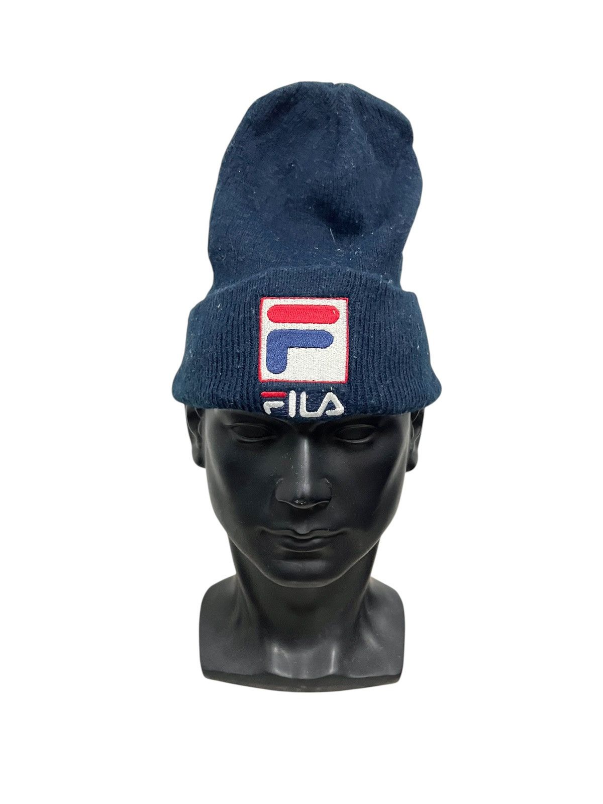 Fila Vintage Fila Big Logo Beanie Hat Size ONE SIZE - 1 Thumbnail