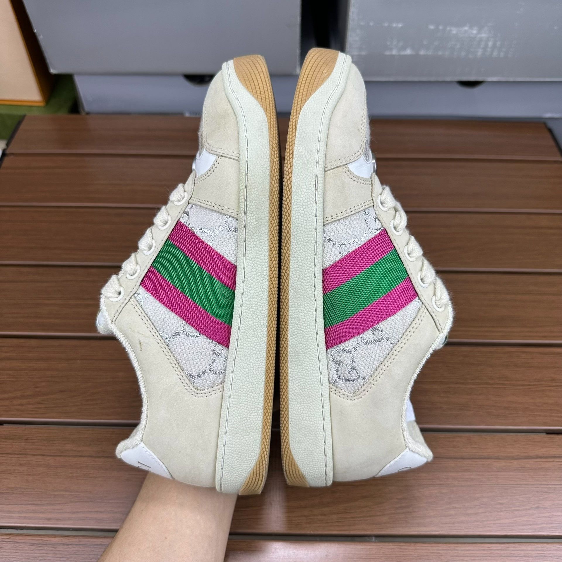 Gucci Gucci Casual Pink Lowtop Sneakers 10 Men Size US 10 / EU 43 - 1 Thumbnail