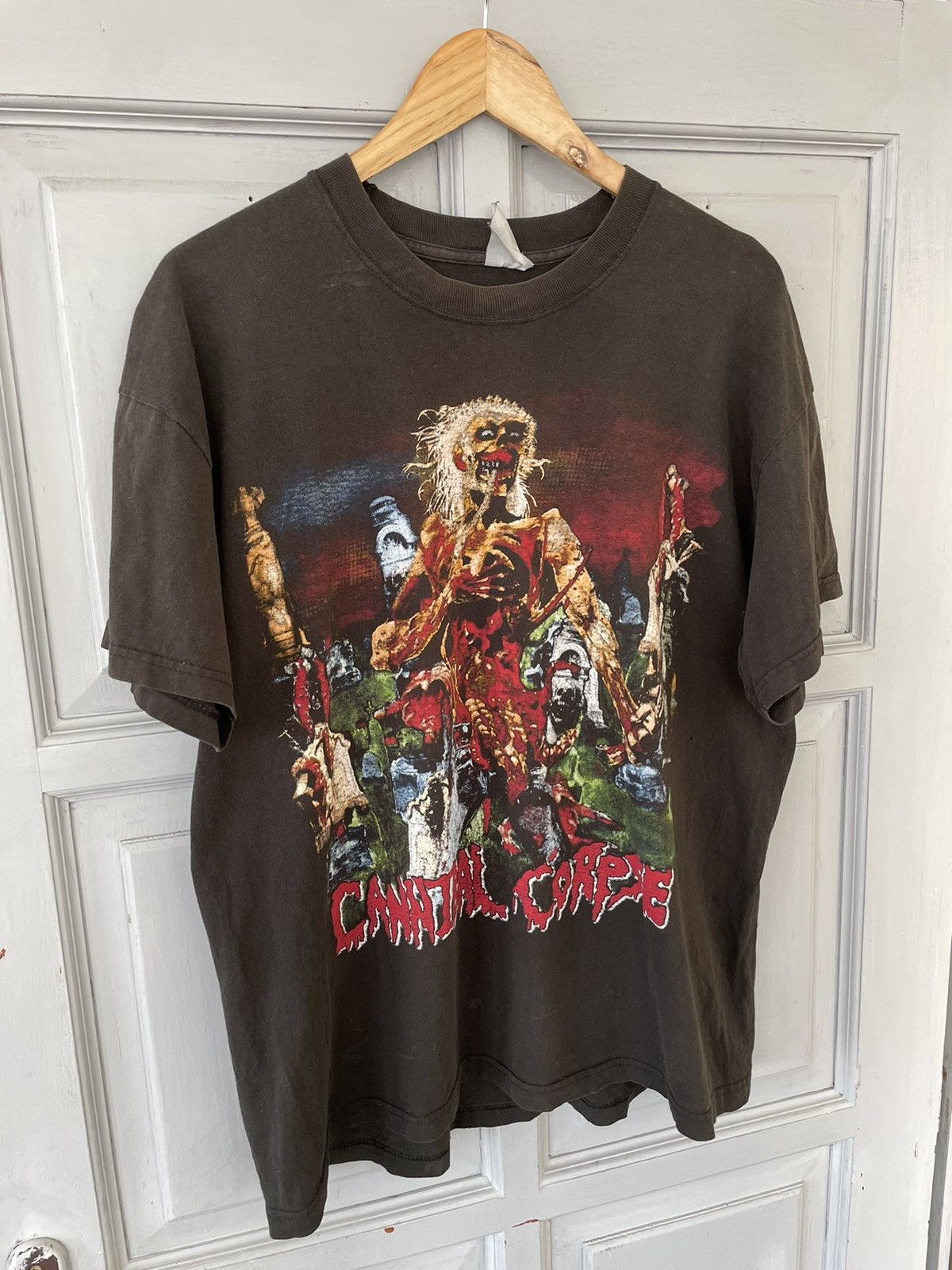 Band Tees × Vintage 🔥RARE🔥 Vintage Cannibal Corpse Tee Faded Size US L / EU 52-54 / 3 - 3 Thumbnail