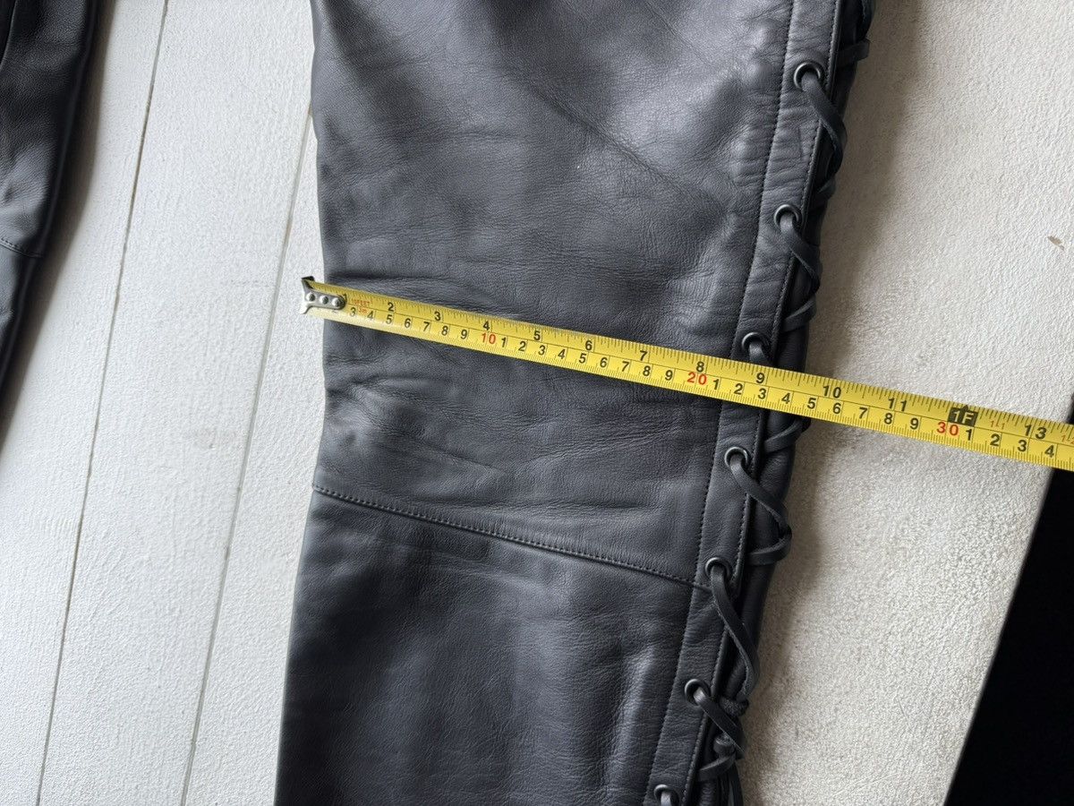 Vintage Vintage 00s Punk Rock Opium Y2K Biker Moto Leather pants Size US 39 - 16 Thumbnail