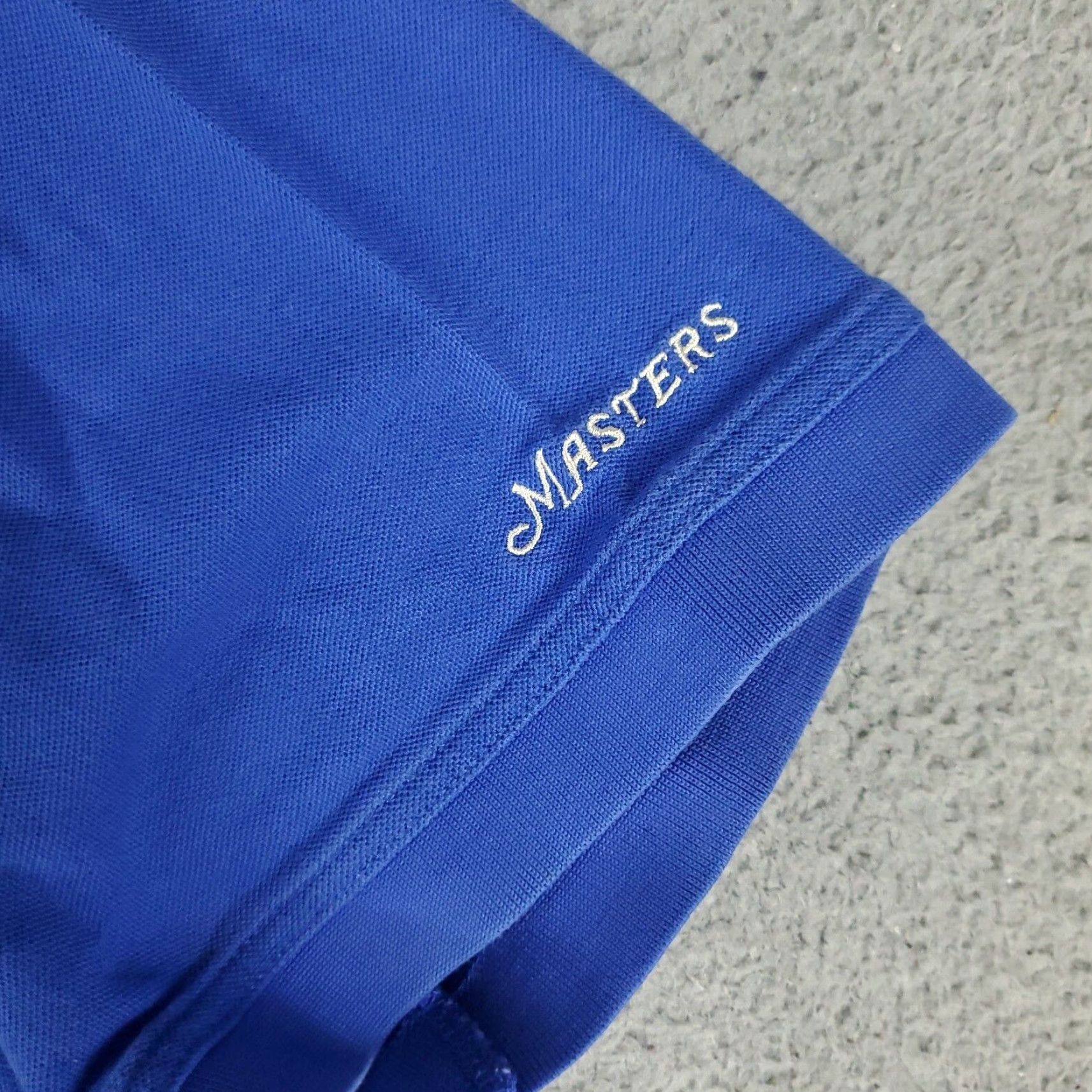 Vintage Masters Golf Polo Shirt Mens Large Blue Solid Short Sleeve Classic Activewear Size US L / EU 52-54 / 3 - 6 Thumbnail