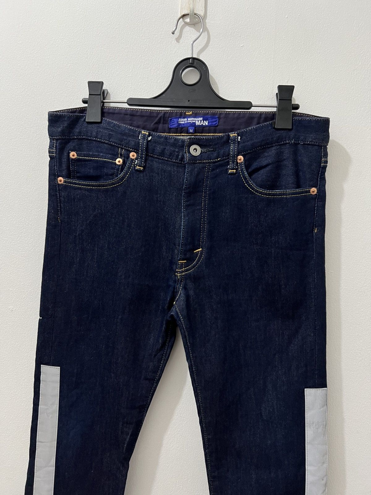 Junya Watanabe JW - CDG Man - F/W18 Reflector Side Tape Jeans Size US 32 / EU 48 - 5 Thumbnail