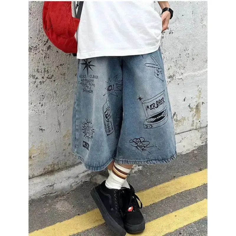 Japanese Brand Retro loose denim shorts Size US 32 / EU 48 - 4 Thumbnail