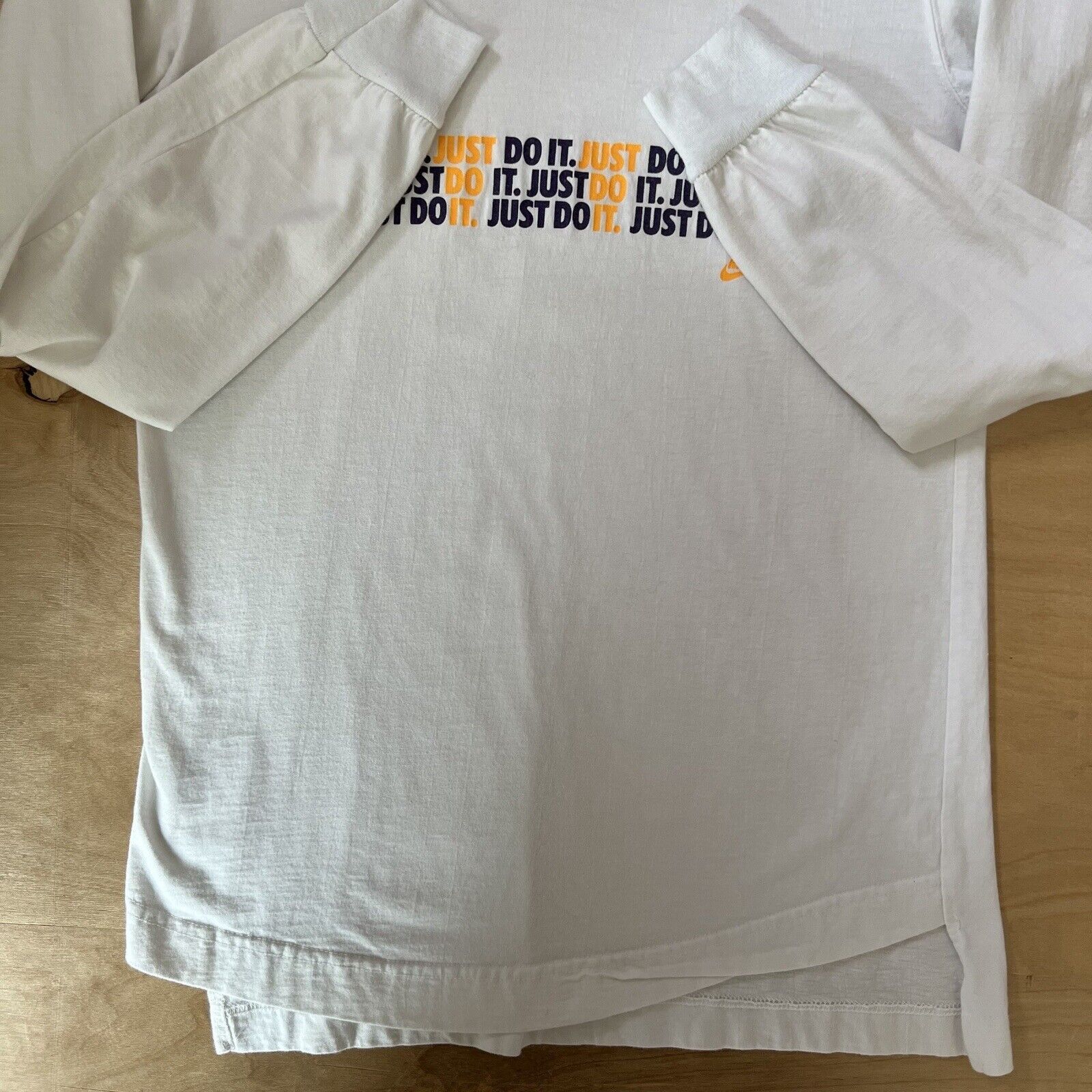 Nike × Vintage Vintage Nike Just Do It Shirt Small White 90s Long Sleeve Size US S / EU 44-46 / 1 - 4 Thumbnail