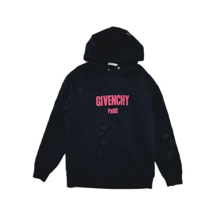 Givenchy Givenchy Givenchy Pink Logo Long Sleeve Hoodie -2507 Size US L / EU 52-54 / 3 - 1 Thumbnail