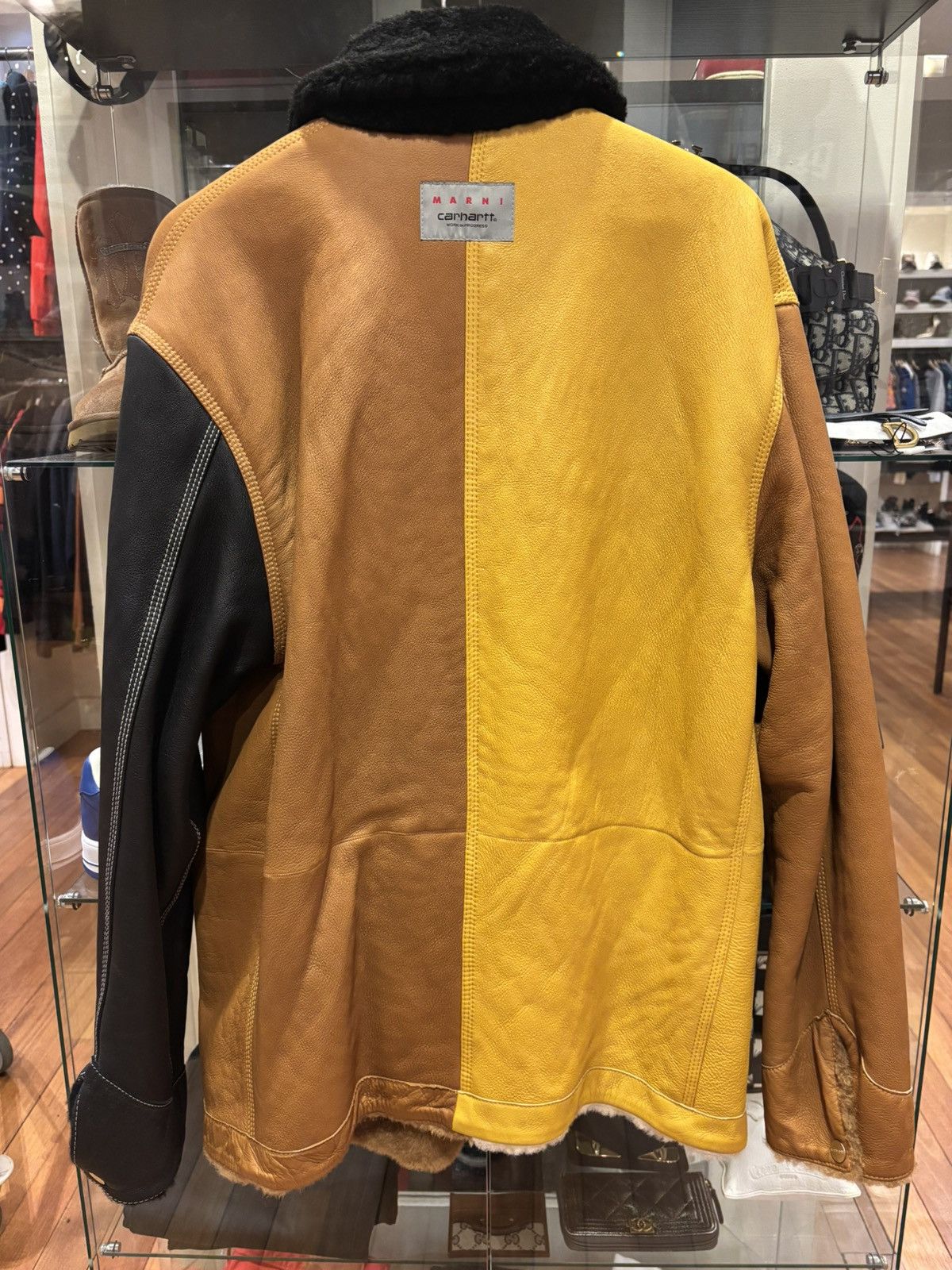 Carhartt Wip × Marni Marni X Carhartt Reversible Leather Sherpa Jacket Size US L / EU 52-54 / 3 - 2 Thumbnail