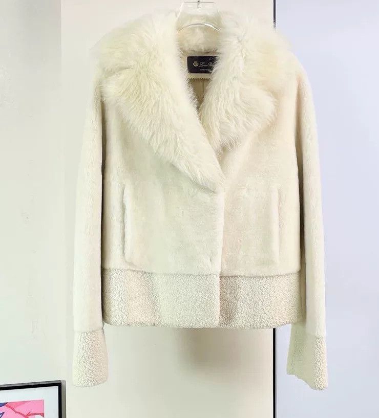 Loro Piana Loro Piana Beige Lamb Shearling Coat Size S / US 4 / IT 40 - 1 Thumbnail