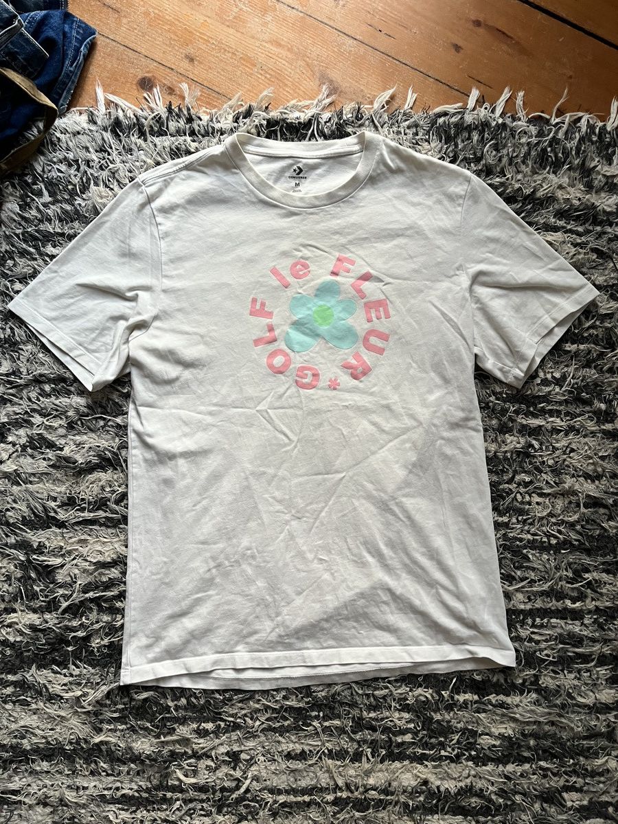 Converse Golf le Fleur Streetwear Golf Le Fleur Logo white tee t shirt Flower Grailed