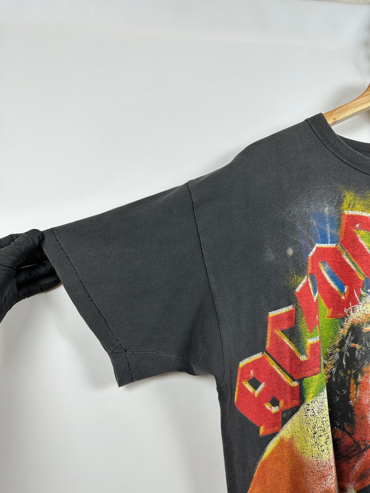 AC/DC Vintage AC/DC All Over Print Rare T-Shirt Size US XL / EU 56 / 4 - 18 Thumbnail